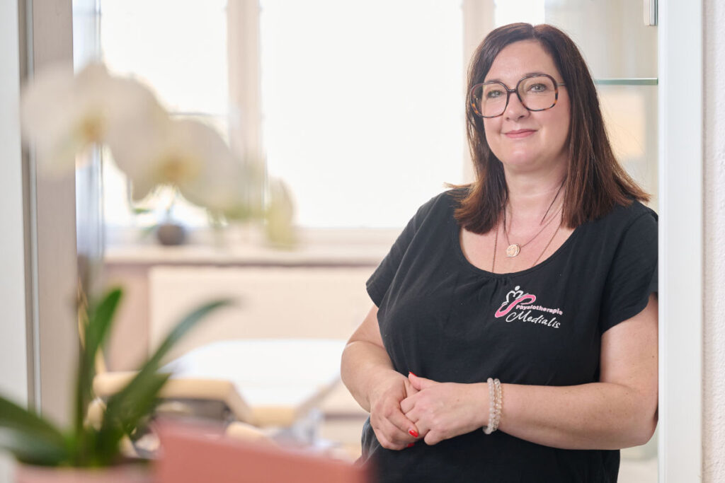 Manja Sagner, Inhaberin der Physiotherapie Medialis in Schneeberg
